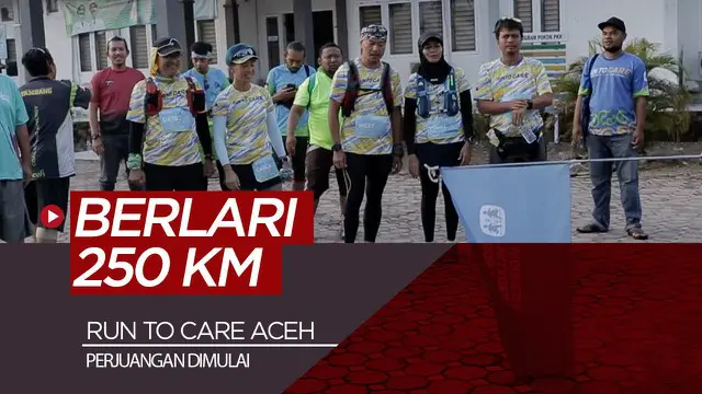 Berita video cerita lima pelari amatir melakoni rute 250 KM di Aceh dalam ajang Run to Care 2019 dari Meulaboh ke Banda Aceh yang dihelat oleh SOS Children's Villages Indonesia.