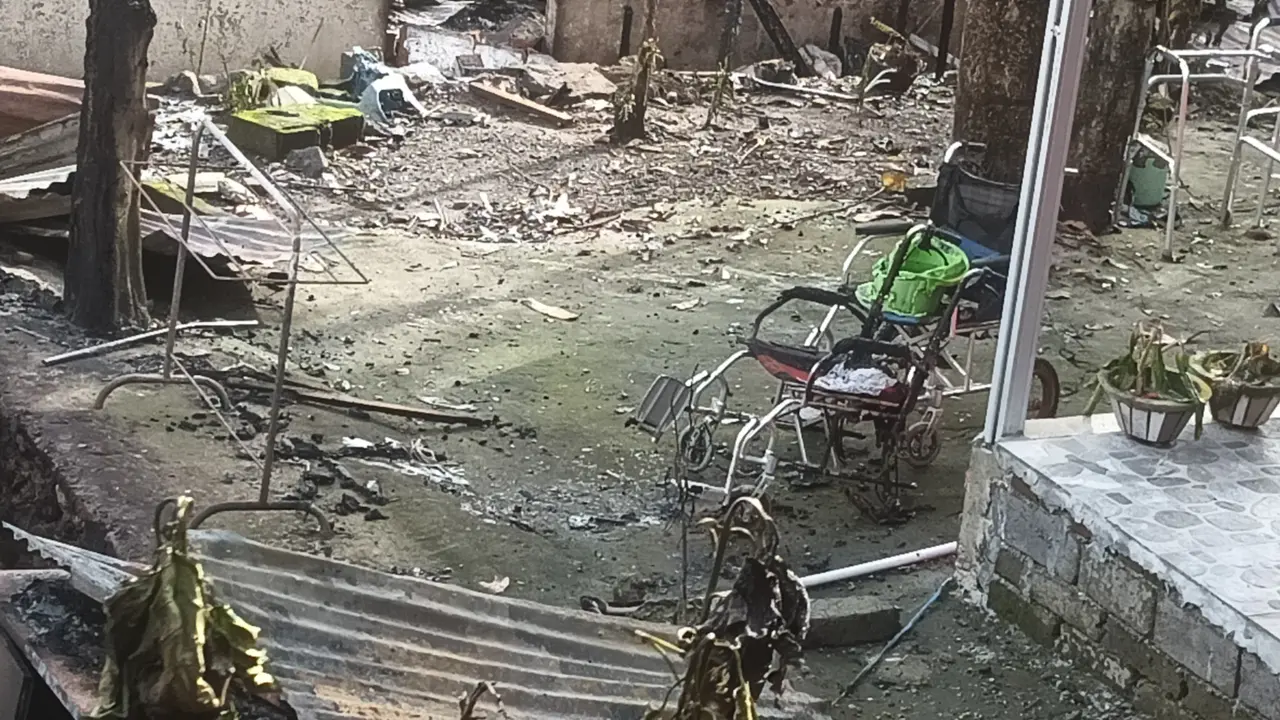 Kebakaran Panti Jompo Werdha Damai di Manado