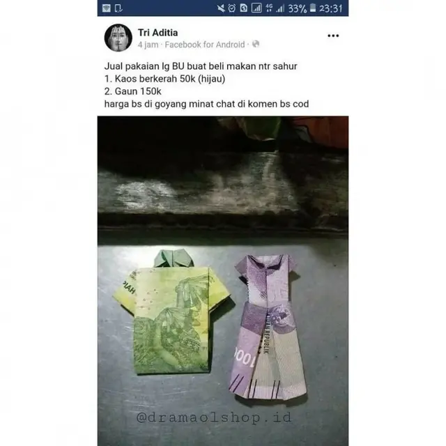benda absurd di online shop