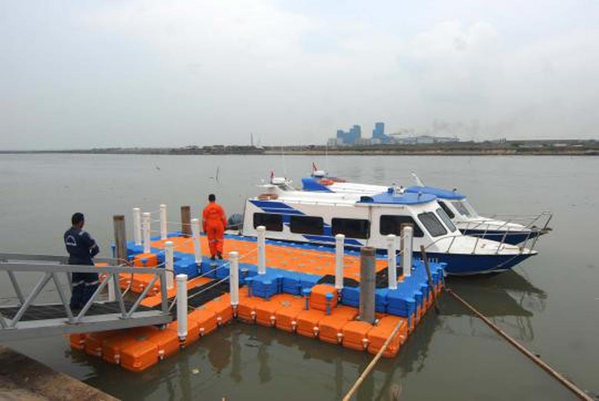 2 Kapal KM Kerapu resmi menjadi sarana waterway warga Marunda
