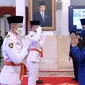 Wakil Kalimantan Selatan, Muhammad Asri Maulana usai dikukuhkan sebagai Paskibraka 2020 oleh Presiden Joko Widodo (Jokowi) di Istana Negara pada Kamis, 13 Agustus 2020 (Foto: Dokumen Istana)