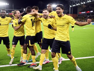 AS Roma harus menelan kekalahan di markas IF Elfsborg, Jumat (4/10/2024) dini hari WIB. Dalam laga matchday 2 League Phase Liga Europa 2024/2025 ini, Roma menyerah dengan skor 0-1. (Bjorn Larsson Rosvall/TT News Agency via AP)