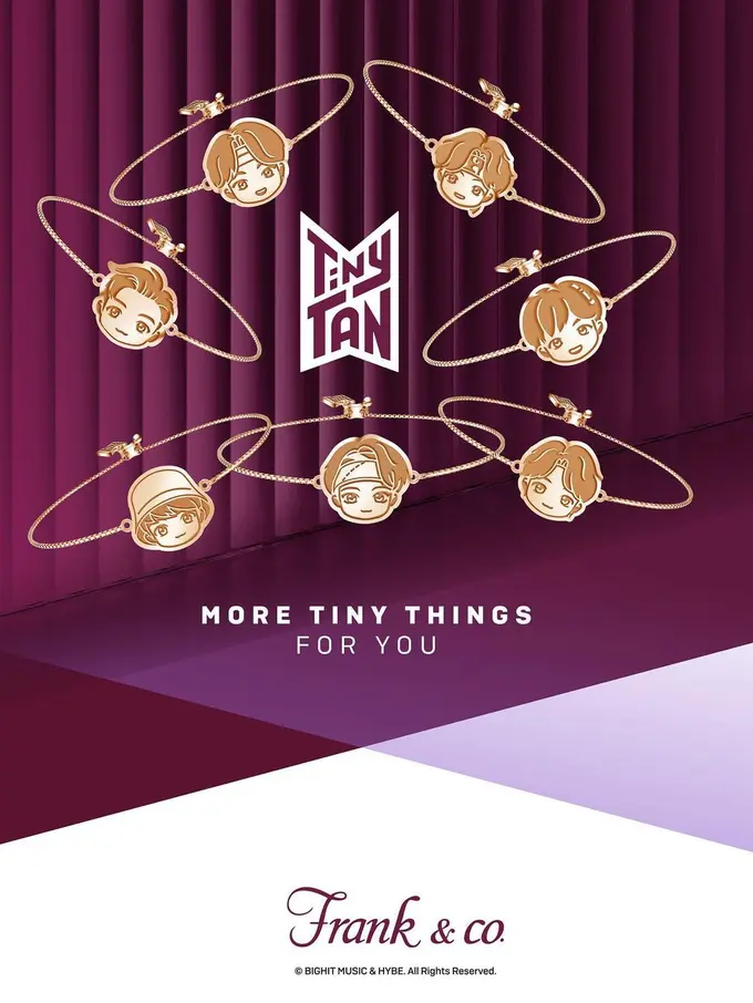 Frank & co. kembali merilis koleksi perhiasan BTS TinyTAN