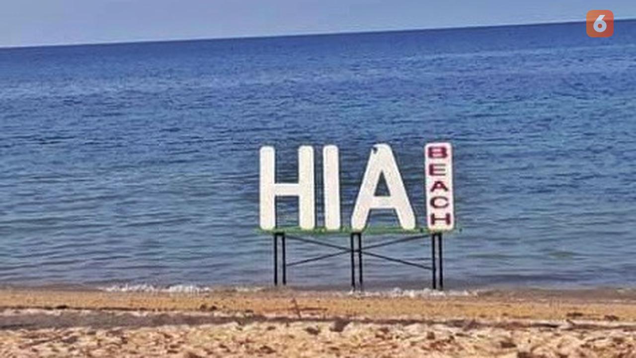 Pesona Pantai Hi'a di Desa Lewomada, Kecamatan Talibura, Kabupaten Sikka (Liputan6.com/Dionisius Wilbardus)