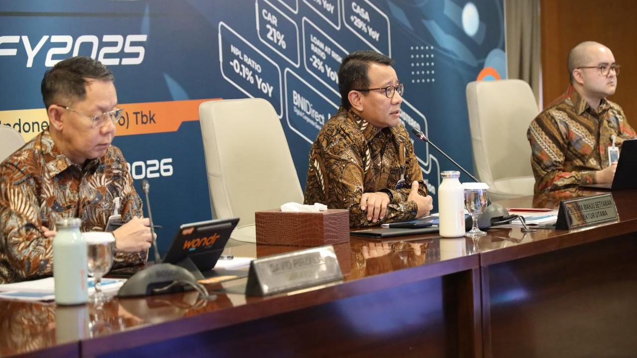 BNI Kantongi Laba Rp 20 Triliun, Kredit Tumbuh 15,9% di 2025