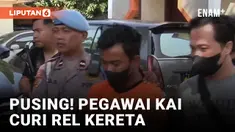 Batang Besi Rel Kereta Api Dicuri dan Dijual Karyawan Nakal PT KAI