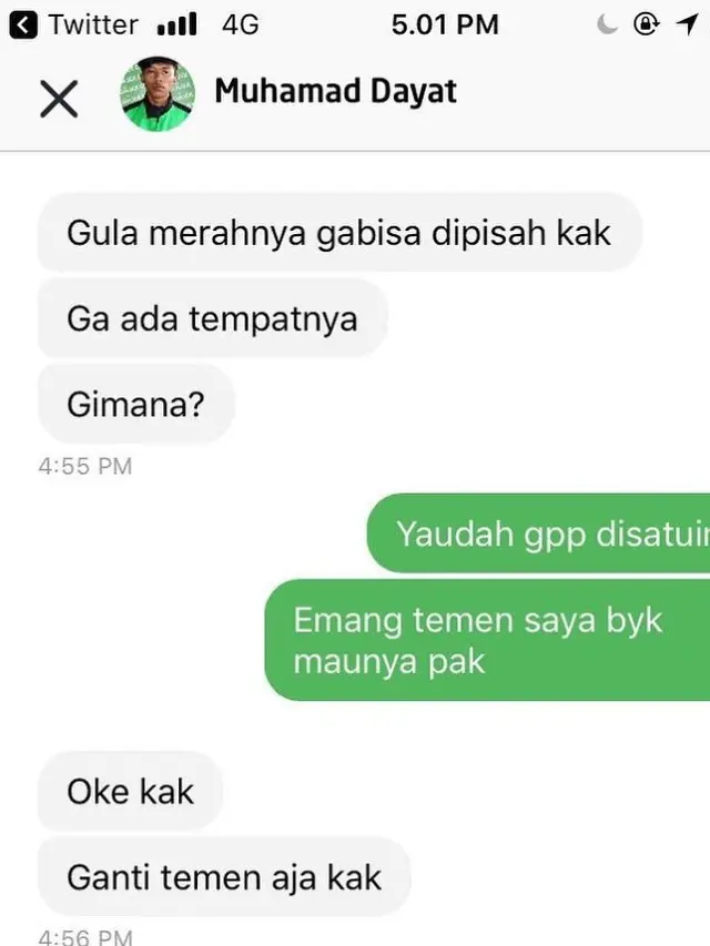 7 Chat Driver Ojek Online ke Penumpangnya Ini Bikin Urut Dada