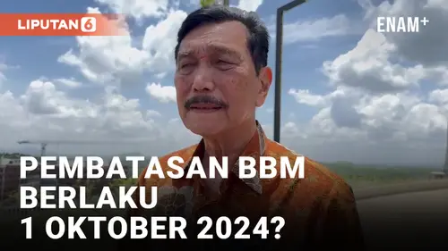 VIDEO: Luhut Ungkap Pembatasan BBM Berlaku 1 Oktober 2024?