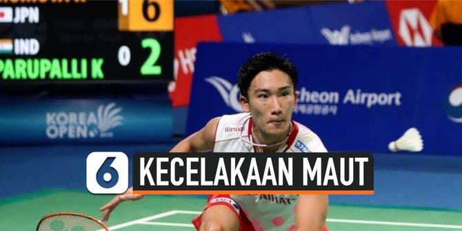 VIDEO: Kento Momota Selamat dari Kecelakaan Maut di Malaysia