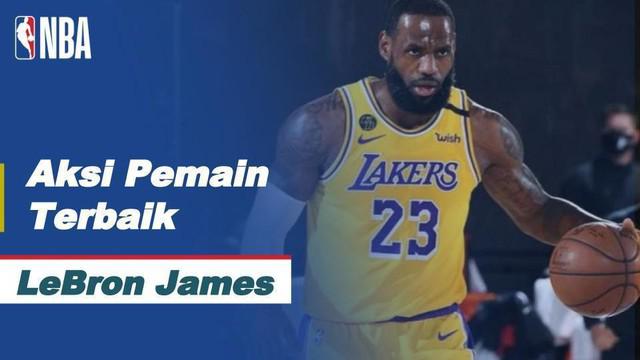 Berita video aksi-aksi terbaik LeBron James ketika Los Angeles Lakers menang 131-122 atas Portland Trail Blazers pada gim 5 playoff wilayah barat NBA, Minggu (30/8/2020) pagi hari WIB.