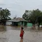 Banjir melanda tiga kecamatan di Kabupaten Malaka, NTT, akibat cuaca ekstrem yang terjadi sejak hari Minggu lalu. (Liputan6.com/ Dok Ist)