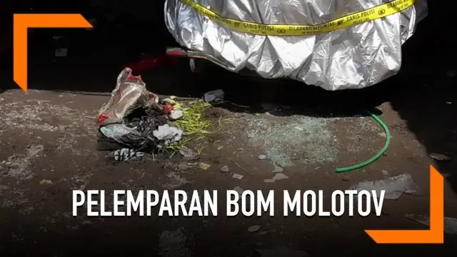 Rumah salah seorang caleg PDIP mengalami aksi pelemparan bom molotov.