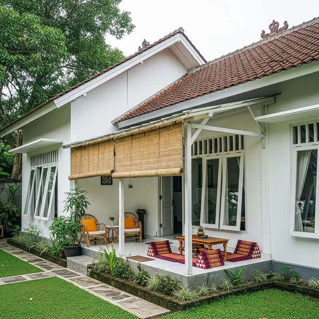 9 Model Rumah Sederhana Warna Putih di Lahan Terbatas