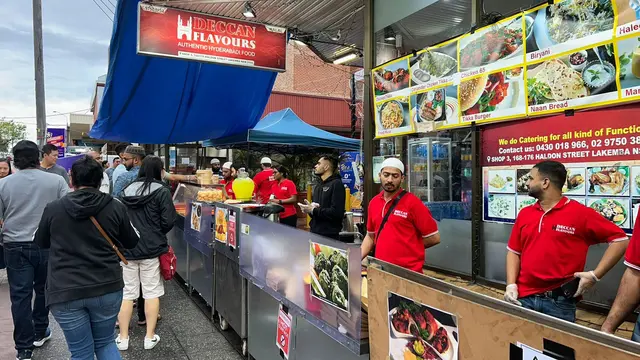 Bazar Ramadhan di Sydney, Australia bertajuk "Ramadhan Nights" diadakan di area Lakemba pada 21 Maret hingga 20 April 2023. (Dok. Pribadi dari Narasumber)