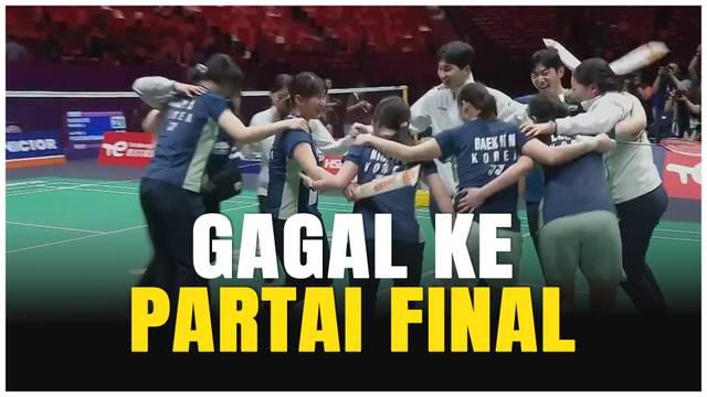 Berita Video, highlights pertandingan semifinal Piala Sudirman antara Indonesia Vs Korea Selatan pada Sabtu (3/5/2025)