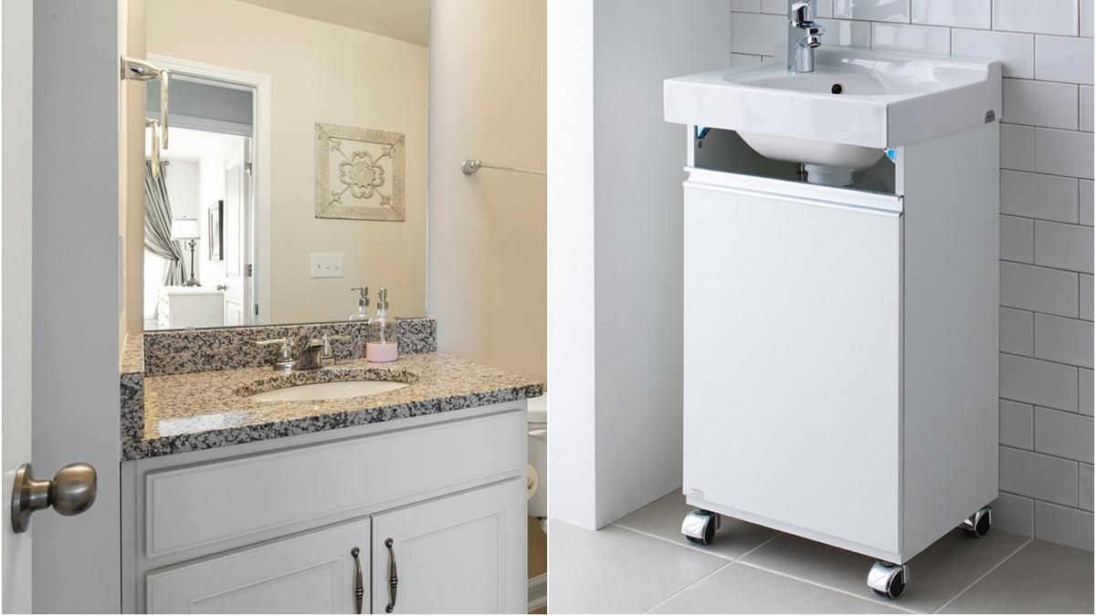 15 Model Vanity Kamar Mandi Sederhana Tapi Mewah, Cocok Ruang Terbatas