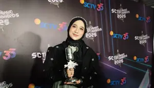 Nabila Taqiyyah tak menyangka menang SCTV Music Awards lagi. Kali ini ia dapat penghargaan kategori Video Klip Paling Ngetop lewat lagu "Terpatah Terluka".