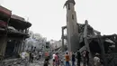 Jumlah korban tewas akibat perang dengan Hamas melonjak di atas 1.100 orang pada hari ketiga bentrokan. (Mahmud HAMS/AFP)
