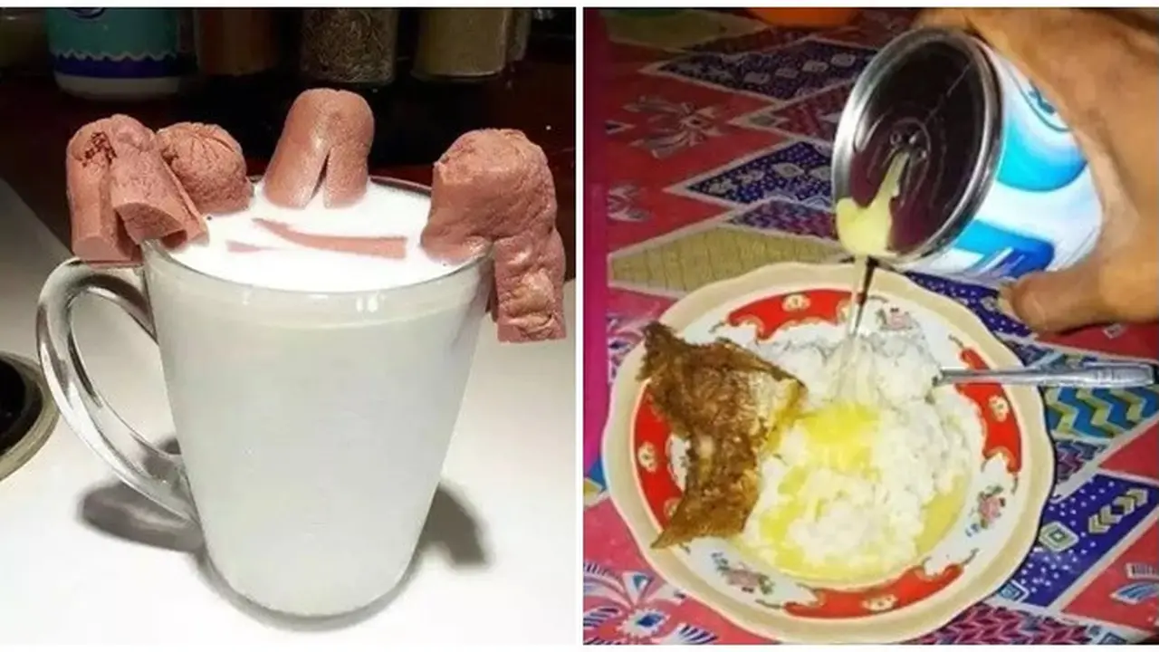 6 Potret Susu Dicampur Makanan Ini Nyeleneh, Sajiannya Bikin Hilang Selera