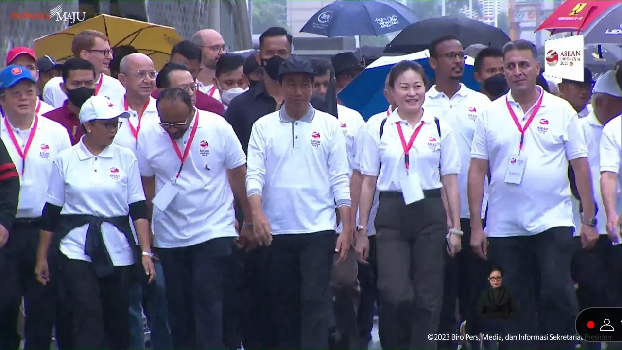 Presiden Joko Widodo atau Jokowi melakukan Kick Off Keketuaan ASEAN 2023, Minggu (29/1/2023).