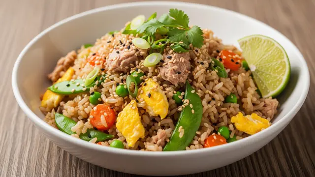 Nasi Goreng Tuna Rendah Minyak/Gemini AI