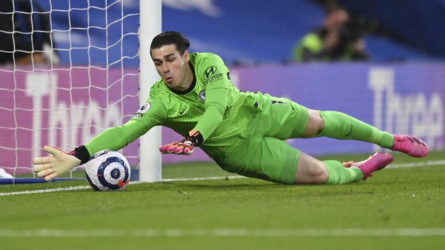 FOTO: Bungkam Chelsea 1-0, Arsenal Masih Berpeluang Lolos ke Liga Europa - Kepa Arrizabalaga