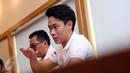 Presley Martono memberi keterangan terkait persiapan Presley Martono berlaga di ajang Eurocup Formula Renault 2.0 2017, Jakarta, Kamis (9/3). Presley akan bergabung dengan tim asal Inggris, Mark Burdett Motorsport. (Liputan6.com/Helmi Fithriansyah)