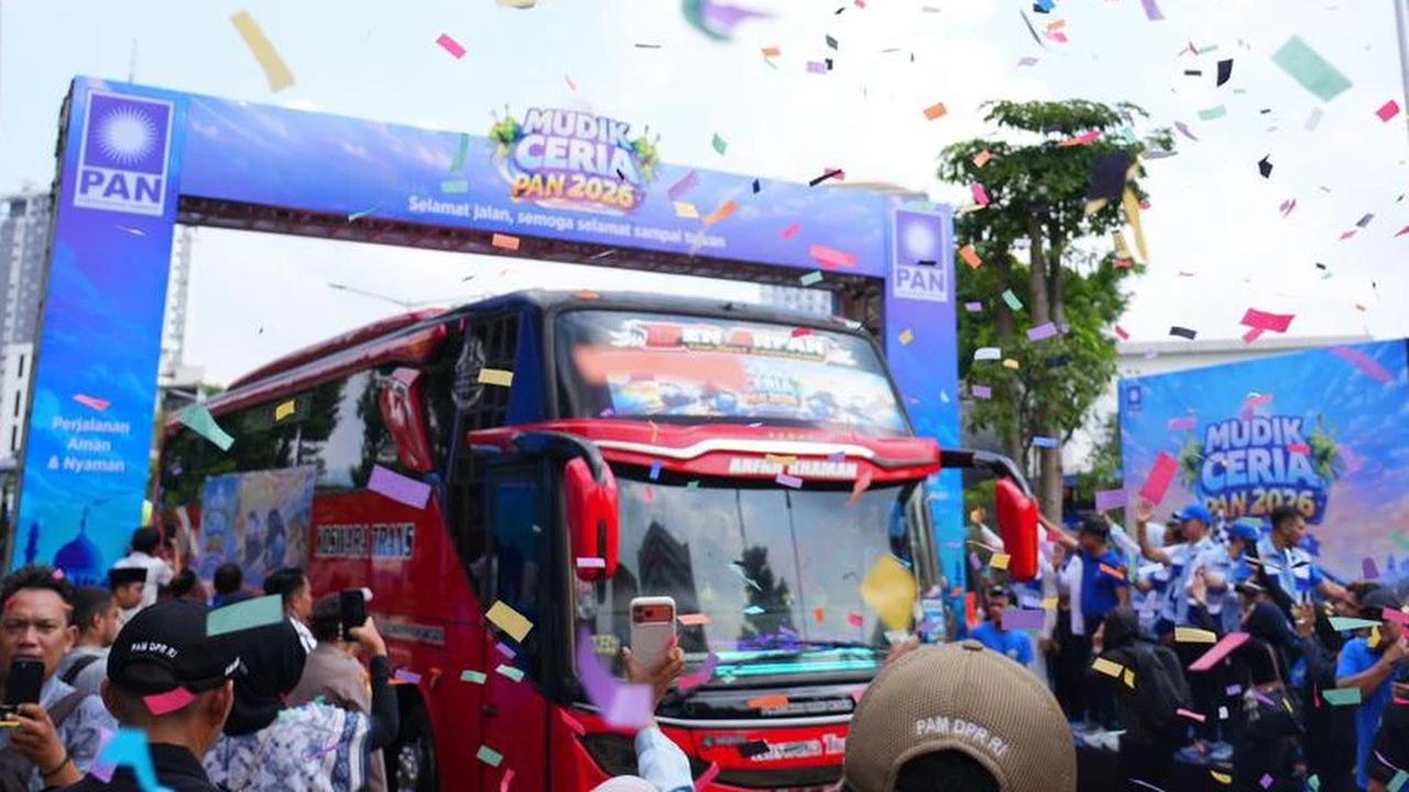 FOTO: Mudik Ceria PAN 2026 Berangkatkan Ribuan Warga Pulang Kampung Gratis