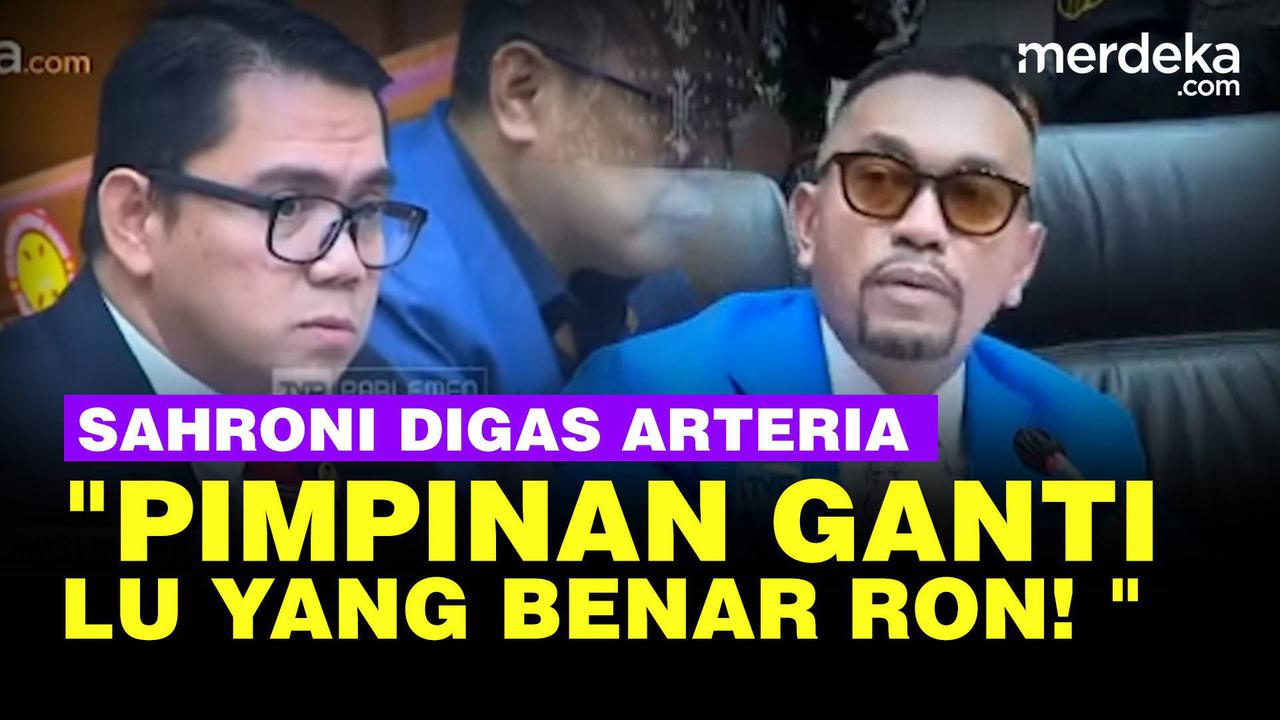VIDEO: Arteria Ngegas ke Sahroni Pimpinan Ganti "Lu yang Benar Ron Gue Ingatin!"