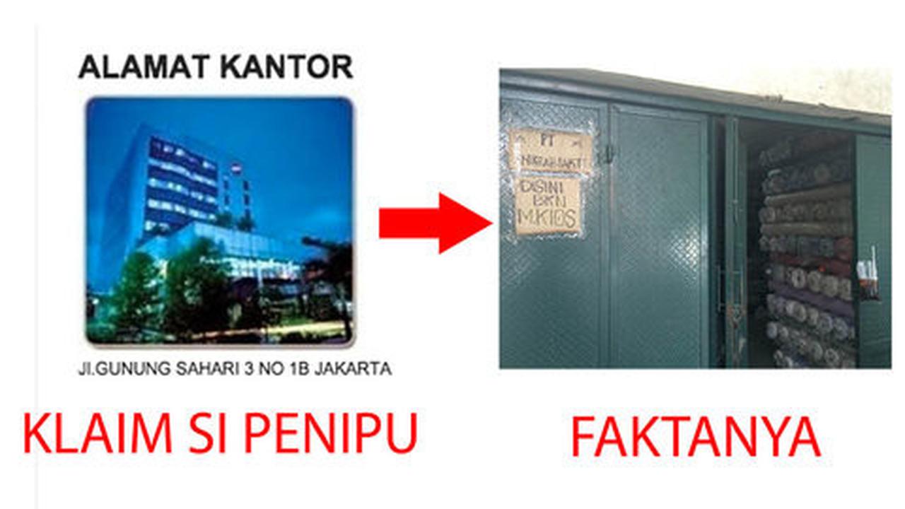 Lucu, ini 'kantor' di Gunung Sahari yang dicatut penipu PT M-Kios