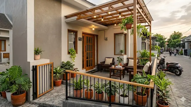 Inspirasi Teras Rumah Tipe 45 dengan Desain Sederhana Tapi Elegan