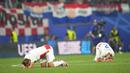 Kroasia menghadapi Italia pada matchday terakhir Grup B Euro 2024, Selasa (25/6/2024) dini hari WIB. Laga di Leipzig Stadium ini berakhir dengan skor 1-1. (AP Photo/Ebrahim Noroozi)