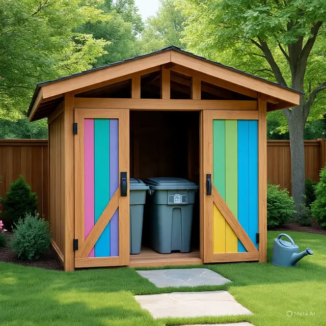 7 Cara Kreatif Sembunyikan Tempat Sampah Outdoor, Jaga Halaman Tetap Rapi