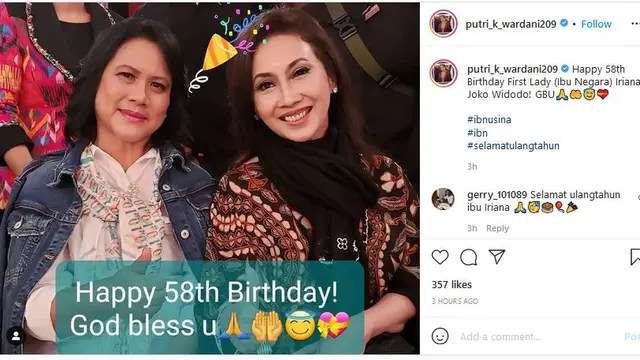 Iriana Jokowi Ulang Tahun ke-58, Ini Ini 6 Ucapan Selamat dari Tokoh Nasional