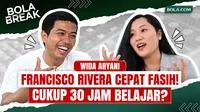 Wida Aryani menceritakan proses Francisco Rivera belajar bahasa Indonesia hingga semakin lancar dan percaya diri saat wawancara live. Menurut Wida, Rivera menjalani sekitar 30 jam belajar dengan jadwal minimal dua kali seminggu, ditambah latihan di l...