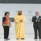 Menkeu Sri Mulyani Indrawati mendapatkan Penghargaan Menteri Terbaik di Dunia (Best Minister in the World Award) di World Government Summit yang berlangsung di Dubai, Uni Arab Emirates.(Dok Kemenkeu)