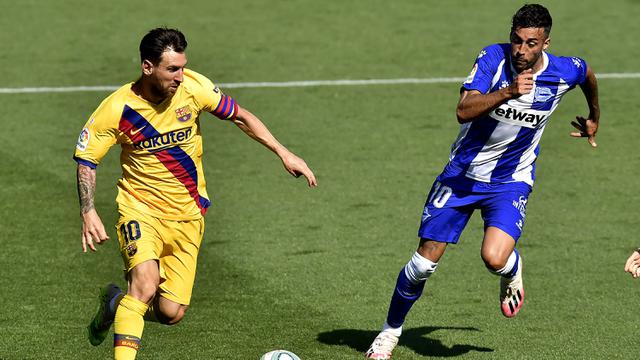 FOTO: Barcelona Pesta Gol ke Gawang Alaves