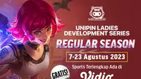 Saksikan Live Streaming UniPin Ladies Development Series Season 3 di Vidio, 7-23 Agustus 2023. (Sumber: dok. vidio.com)