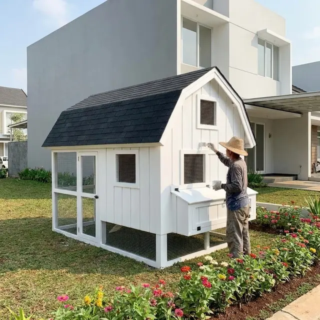 Classic White Barn Style (Gemini AI)