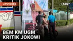 Baliho Kritikan BEM KM UGM Terhadap Jokowi Kini Sudah Dibersihkan Petugas
