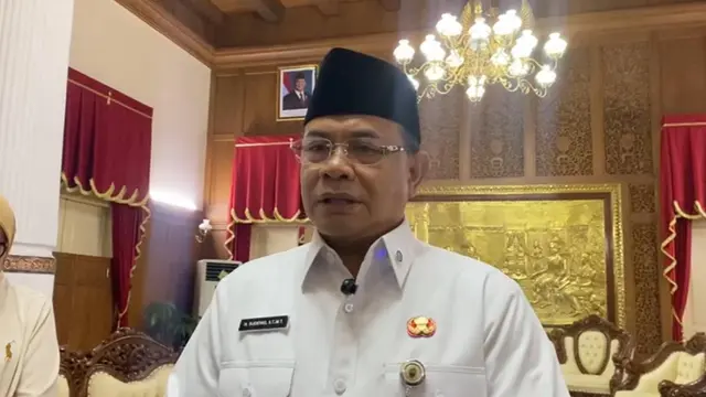 Bupati Pati, Sudewo di Pendopo Rumah Dinas Bupati, Rabu (13/8/2025).