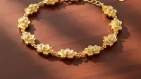 Model Gelang Emas 2 Gram Kecil Awet Dipakai Lama. (Foto: Gemini AI)
