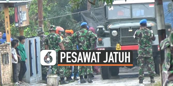 VIDEO: Evakuasi Pesawat Hawk Dijaga Ketat Personel TNI AU