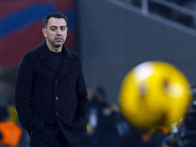 Barcelona memastikan Xavi Hernandez akan meninggalkan posisi pelatih usai laga terakhir LaLiga 2023/2024 melawan Sevilla, Senin (27/5/2024) dini hari WIB.  (AP Photo/Joan Monfort)