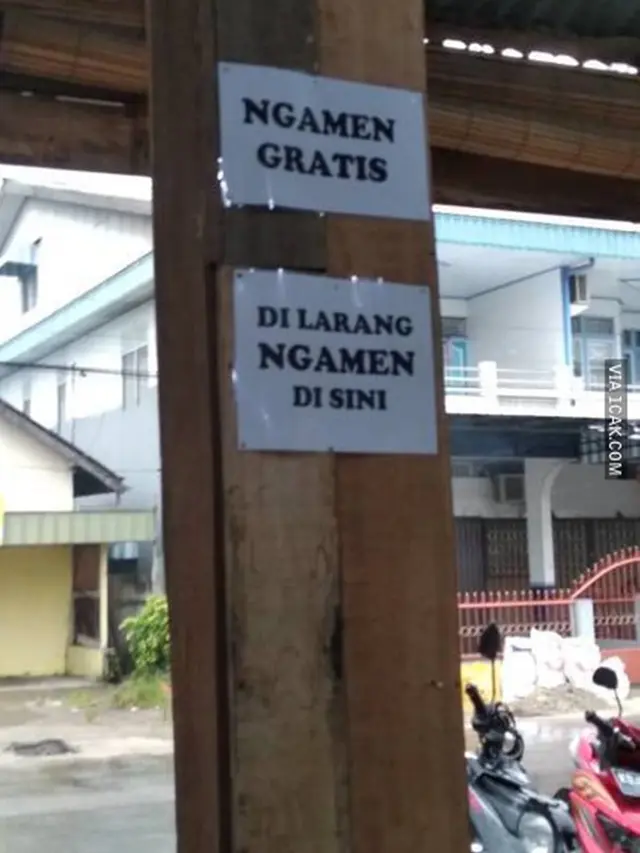 6 Tulisan Ngamen Gratis Ini Bikin Geleng Kepala Hot Liputan6 com