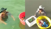 Wanita Tua Ini Rela Berenang di Laut Berjam-Jam, Alasannya Bikin Haru