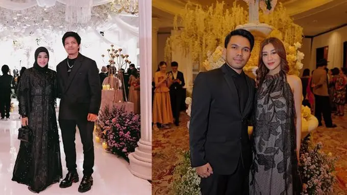 Potret Atta-Aurel dan Thariq-Aaliyah di pernikahan Vincent-Vior (credit: instagram/attahalilintar/thariqhalilintar)