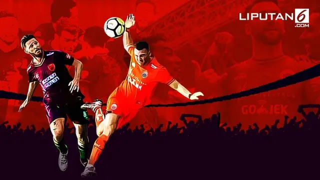 Banner Infografis Persija atau PSM Makassar