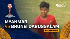 Berita video highlights Piala AFF U-19, Myanmar Vs Brunei Darussalam, Sabtu (2/7/22)