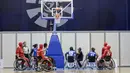 Duel basket putri antara Iran vs Kamboja pada Asian Para Games 2018 di Hall Basket, Senayan, Minggu (7/10/2018).  (Bola.com/Peksi Cahyo)